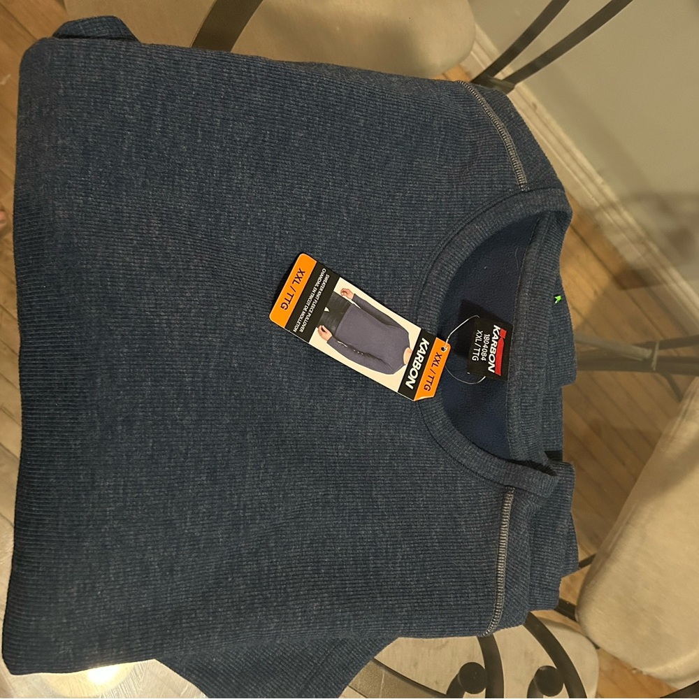 Perry Ellis Men's Blue Crewneck Sweater